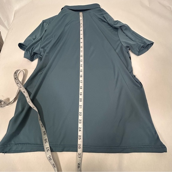 2 for$15 Old Navy Blue Polo Shirt with Navy Stripes - Picture 7 of 8